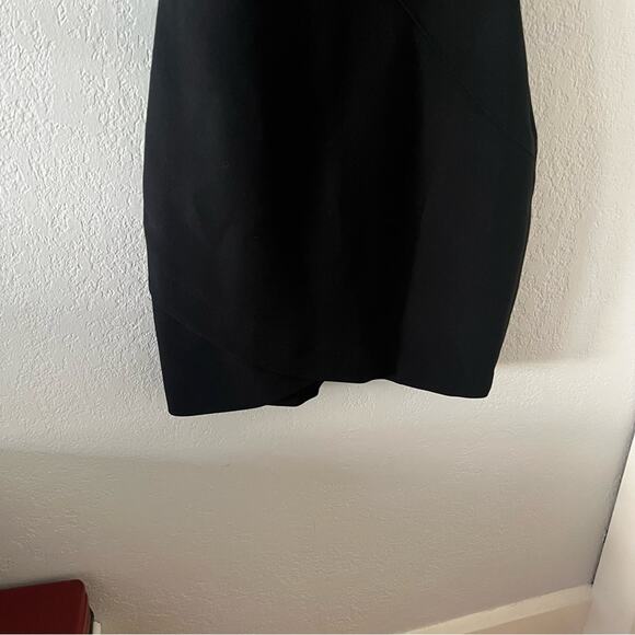 Cinq a Sept Coralisa Black Asymmetric Mini Dress - Picture 6 of 11